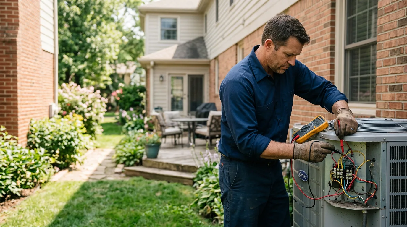 HVAC technician working near Wenden, AZ